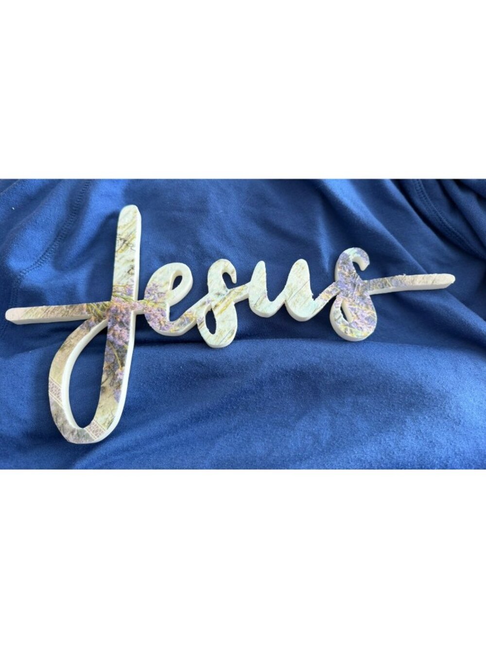 Handmade 3d Printed Cross Jesus Wall Hanging or Free Stand New - Picture 1 of 4
